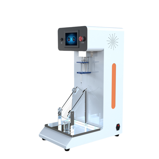 防護(hù)服拒液效率測試儀、防護(hù)服抗酸堿測試儀