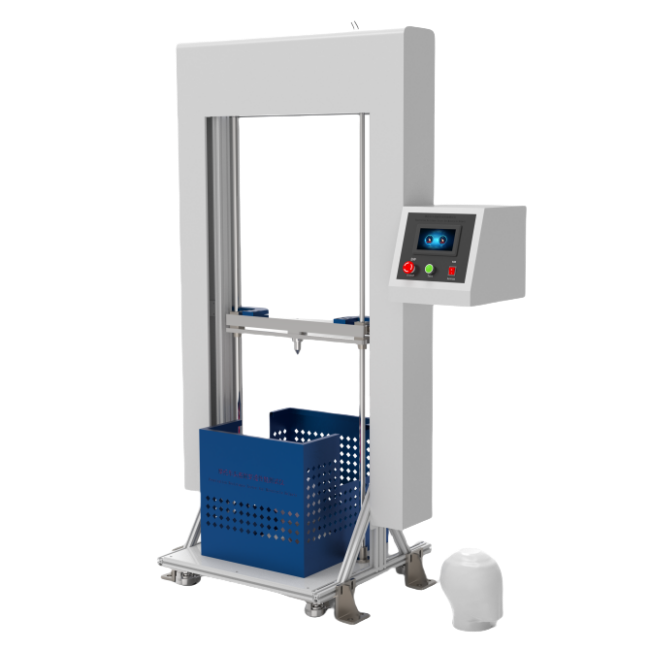 高配版帶觸摸屏消防頭盔耐穿透性能測試儀、摩托車頭盔耐穿透性能測試儀